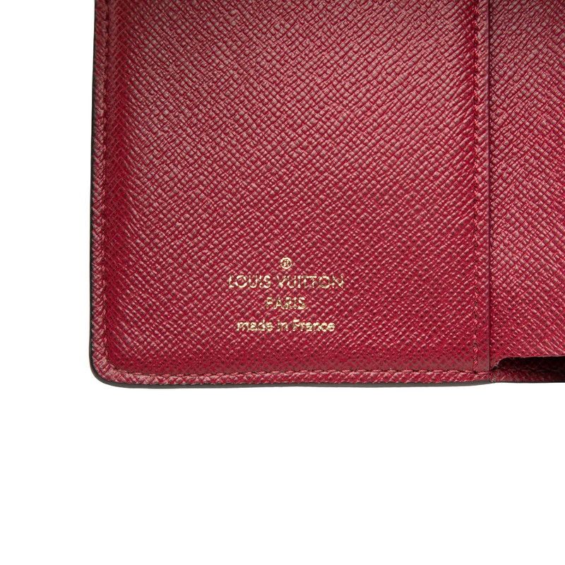 Louis Vuitton Monogram Juliette Bifold Wallet Compact Brown Fuchsia Leather — view 6