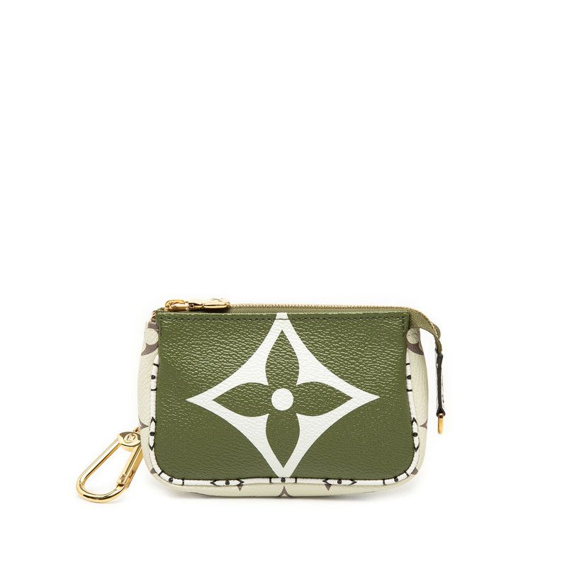 Louis Vuitton Monogram Giant Mini Pochette Accessoires Pouch Beige Green Ivory