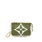 Louis Vuitton Monogram Giant Mini Pochette Accessoires Pouch Beige Green Ivory