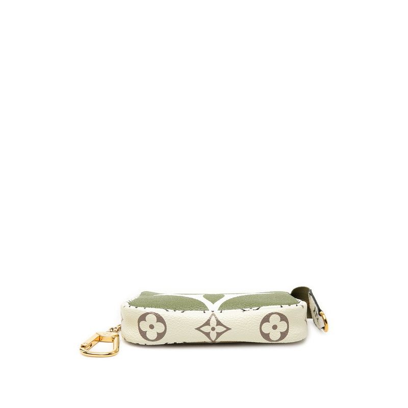 Louis Vuitton Monogram Giant Mini Pochette Accessoires Pouch Beige Green Ivory — view 3