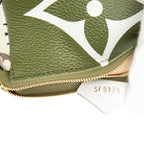 Louis Vuitton Monogram Giant Mini Pochette Accessoires Pouch Beige Green Ivory — view 6