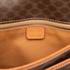 Celine Macadam Crossbody Shoulder Bag Brown Leather — view 8
