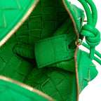 Bottega Veneta Intrecciato Shoulder Bag Green Leather — view 5
