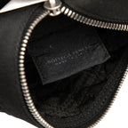 Bottega Veneta Intrecciato Webbing Shoulder Bag Black Canvas Nylon — view 5