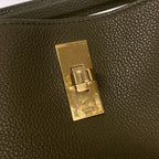 Celine Bucket 16 Shoulder Teen Bag Purse Crossbody Khaki Green — view 8
