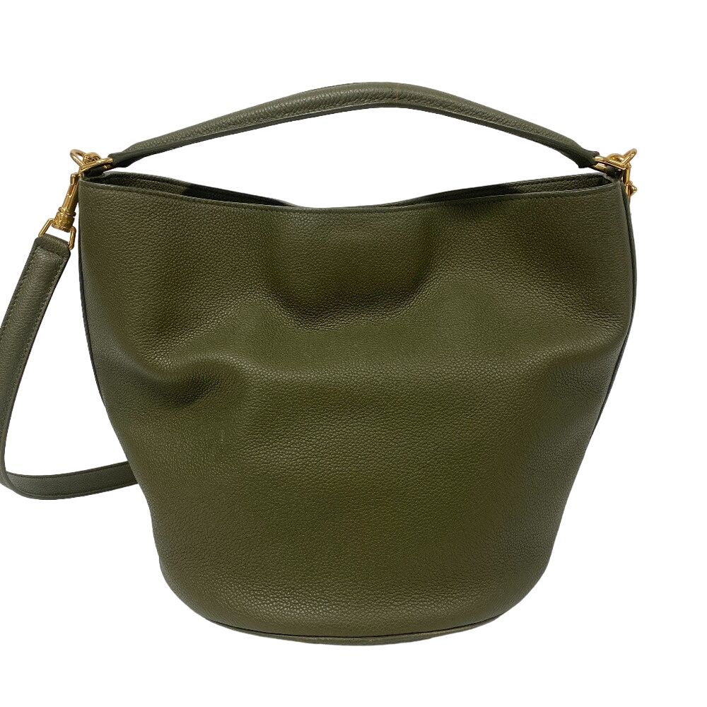 Celine Bucket 16 Shoulder Teen Bag Purse Crossbody Khaki Green — view 2