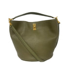Celine Bucket 16 Shoulder Teen Bag Purse Crossbody Khaki Green