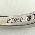 Tiffany & Co Half Circle Channel Setting Ring Platinum Pave Diamond — view 7