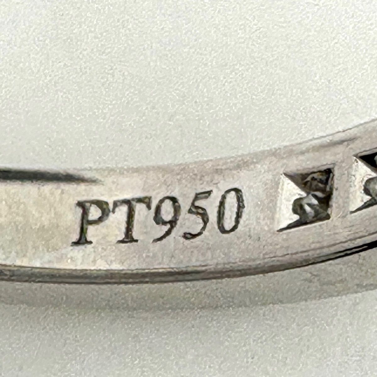 Tiffany & Co Half Circle Channel Setting Ring Platinum Pave Diamond — view 7