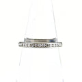 Tiffany & Co Half Circle Channel Setting Ring Platinum Pave Diamond