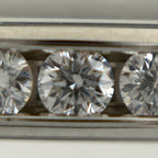 Tiffany & Co Half Circle Channel Setting Ring Platinum Pave Diamond — view 2