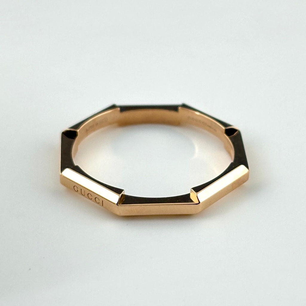Gucci Link to Love Ring PG Pink Gold — view 2
