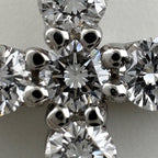 Tiffany & Co Cross Motif Necklace Platinum Pendant Diamond — view 2