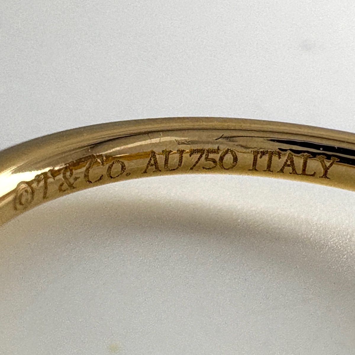 Tiffany & Co T Wire Ring YG Yellow Gold — view 5