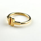 Tiffany & Co T Wire Ring YG Yellow Gold — view 2