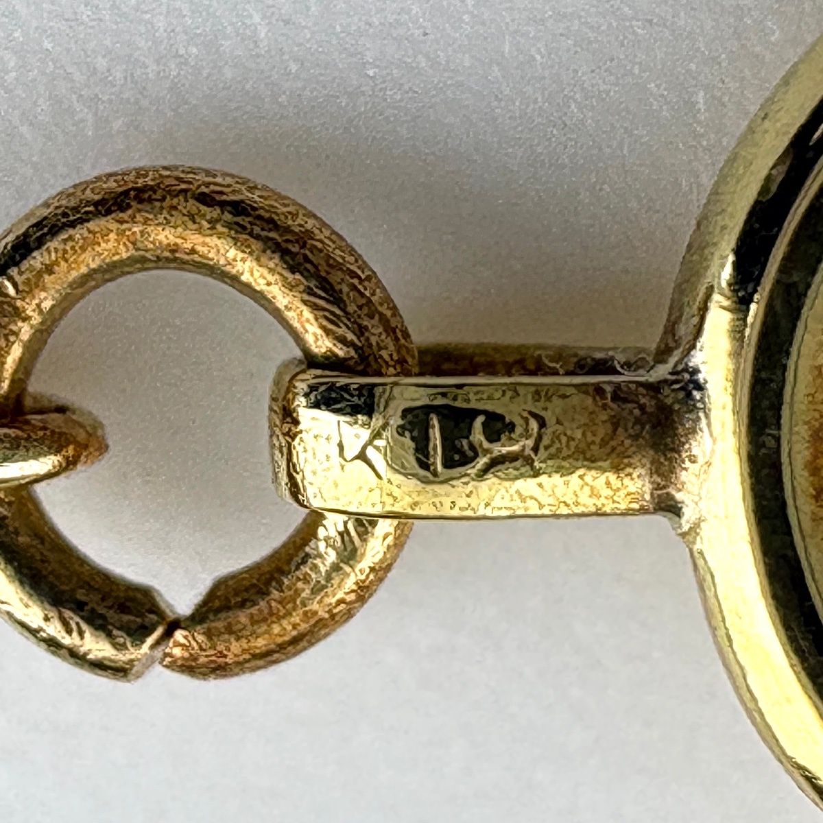 Dior Logo Diamond Necklace YG Yellow Gold Pendant 18k — view 5