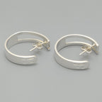 Gucci Cutout Hoop Earrings Logo Sterling Silver Box — view 4