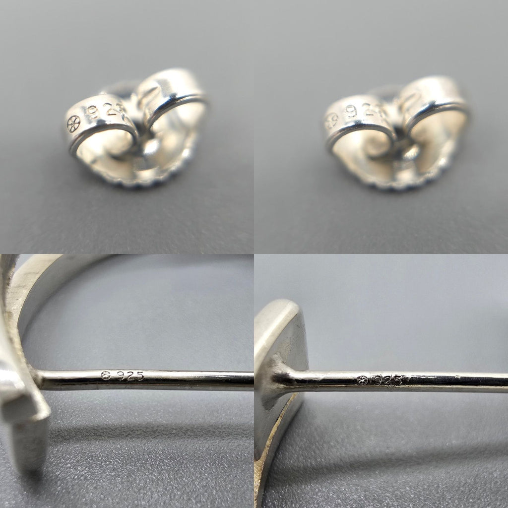 Gucci Cutout Hoop Earrings Logo Sterling Silver Box — view 9