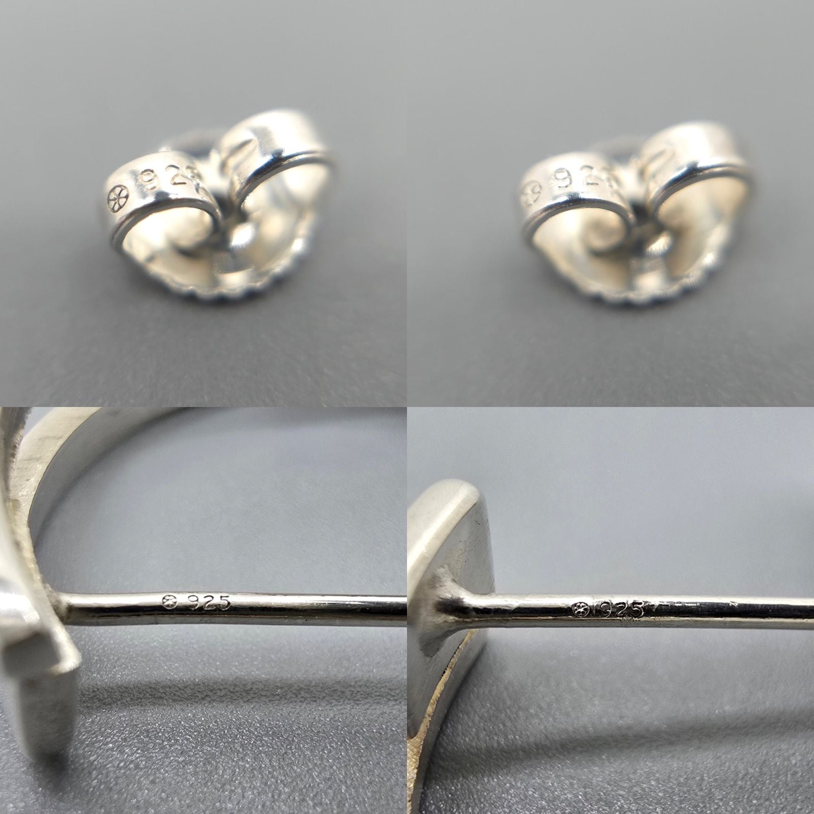 Gucci Cutout Hoop Earrings Logo Sterling Silver Box — view 9