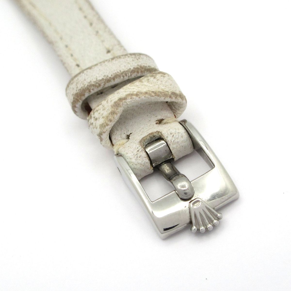 Rolex Watch Chameleon Orchid 18k White Gold Antique Leather Strap Required OH — view 6