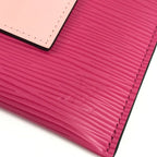 Louis Vuitton Clutch Pochette Plat Epi Leather Coquelicot Pink — view 7