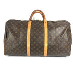 Louis Vuitton Boston Bag Keepall 55 Monogram Canvas Brown — view 2