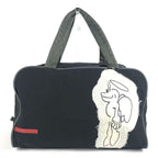 Prada Handbag Logo Nylon Black