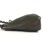 Prada Shoulder Bag Plastic Chain Leather Khaki — view 5