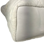Chanel Shoulder Bag CC Logo Cotton White — view 6