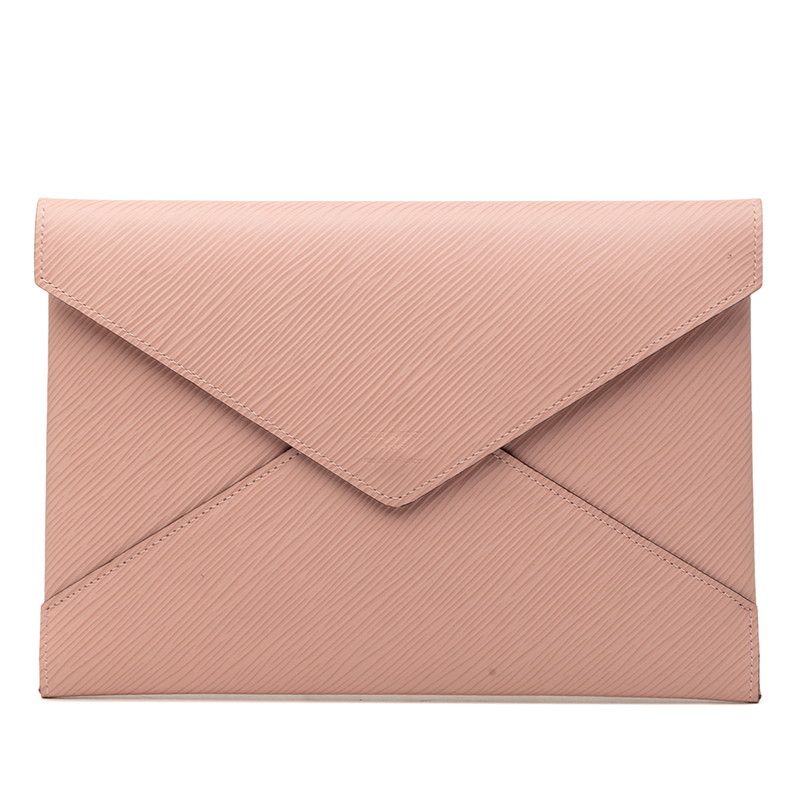 Louis Vuitton Epi Kirigami Clutch Pouch Pink Bordeaux Red Leather