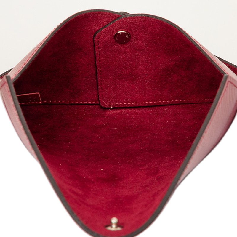 Louis Vuitton Epi Kirigami Clutch Pouch Pink Bordeaux Red Leather — view 7