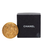 Chanel CC Logo Round Brooch Gold Plated — view 4