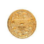 Chanel CC Logo Round Brooch Gold Plated — view 2