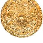 Chanel CC Logo Round Brooch Gold Plated — view 3