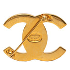 Chanel Vintage CC Logo Turnlock Brooch Gold Plated — view 2