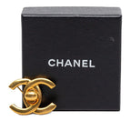 Chanel Vintage CC Logo Turnlock Brooch Gold Plated — view 3