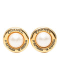 Chanel 31 Rue Cambon Earrings Gold Plated Faux Pearl