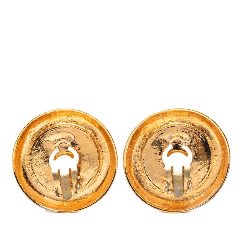 Chanel 31 Rue Cambon Earrings Gold Plated Faux Pearl — view 2