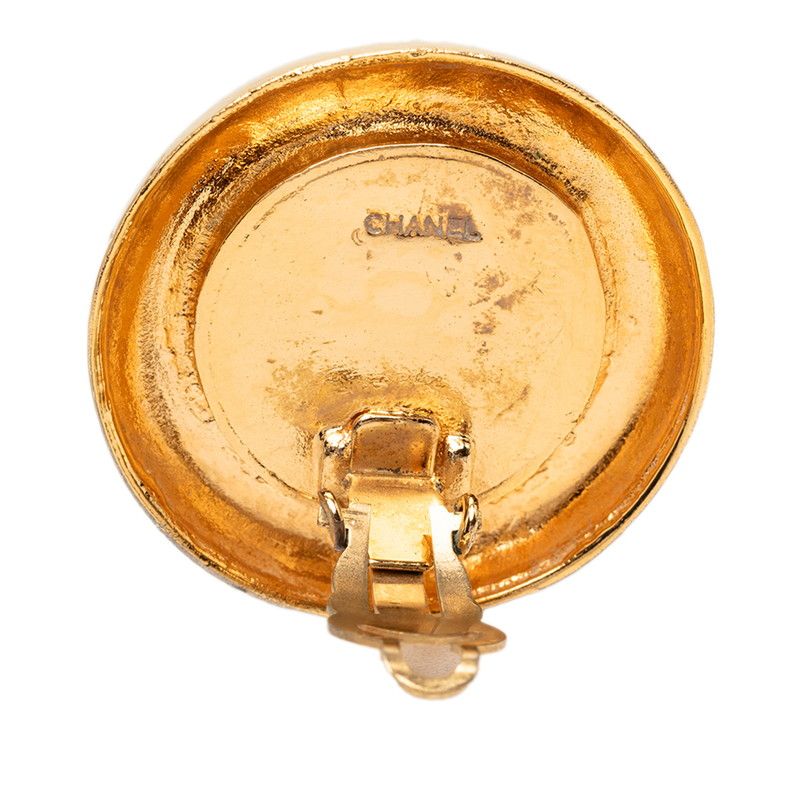 Chanel 31 Rue Cambon Earrings Gold Plated Faux Pearl — view 3