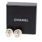 Chanel Logo Earrings Gold Plated Faux Pearl Rhinestone — view 4
