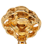 Chanel CC Logo Vintage Earrings Gold Plated — view 3