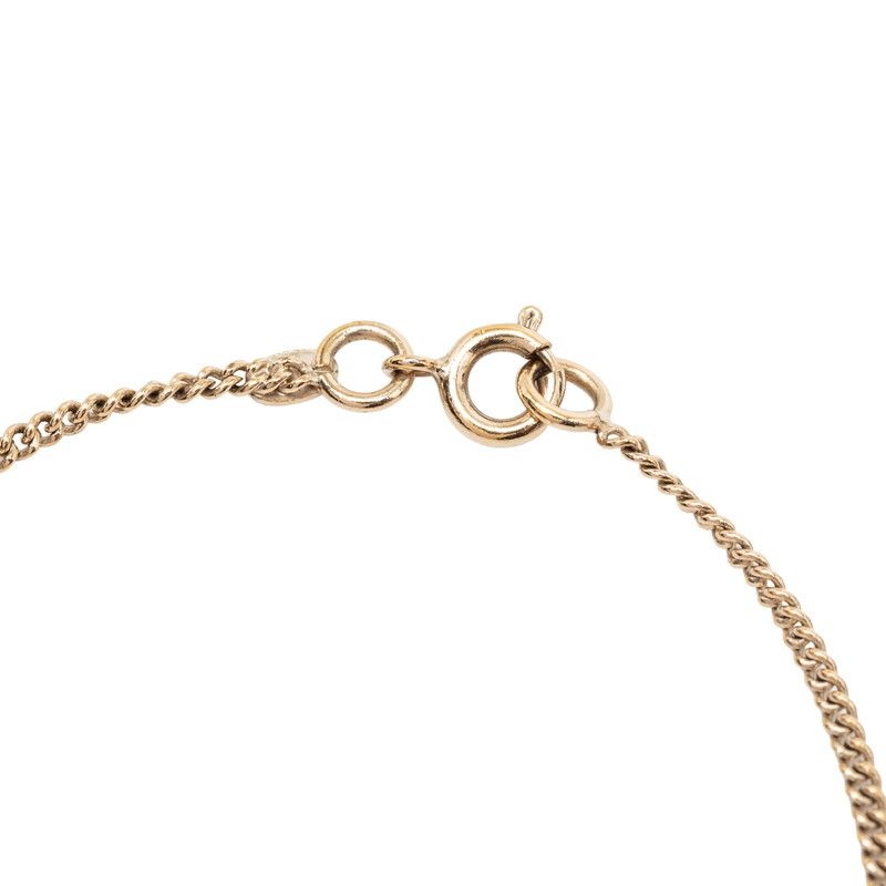 Chanel CC Logo Bracelet Gold Green Plated Stone — view 5
