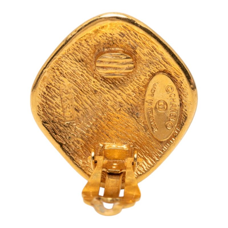 Chanel Diamond Earring Gold — view 3