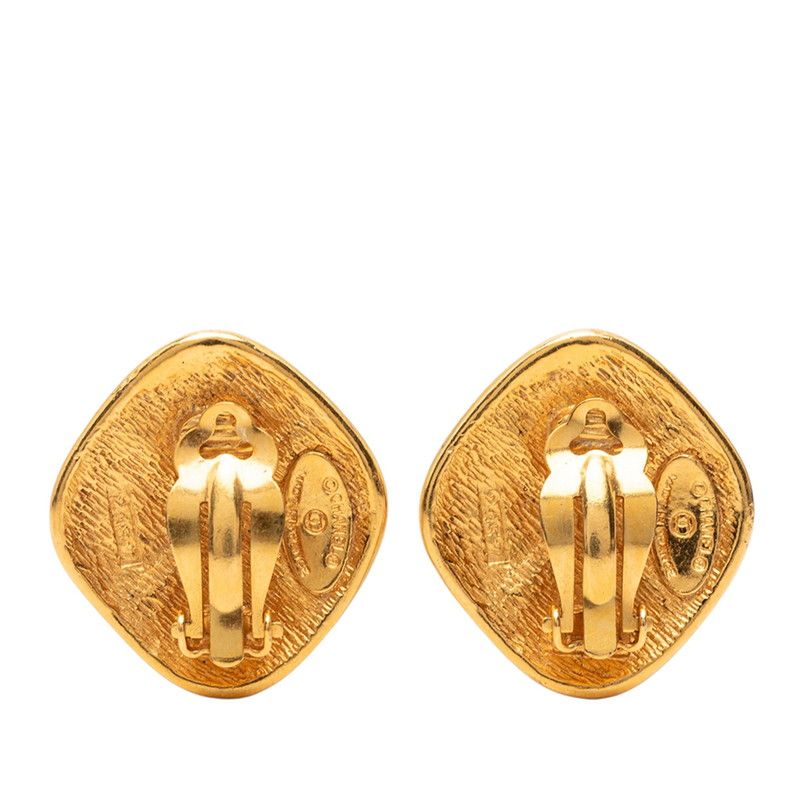 Chanel Diamond Earring Gold — view 2