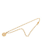 Chanel CC Logo Pendant Gold Plated Rhinestone — view 3
