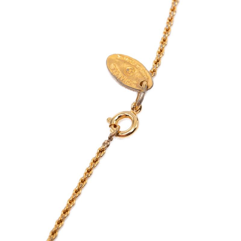 Chanel Pendant Gold Plated Rhinestone — view 4