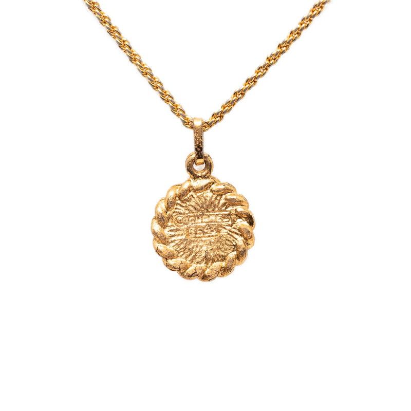 Chanel Pendant Gold Plated Rhinestone — view 2