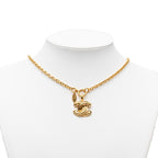 Chanel Quilted CC Logo Chain Pendant Gold Plated — view 6