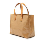 Louis Vuitton Monogram Vernis Reed PM Handbag Mini Tote Noisette Beige Patent — view 2
