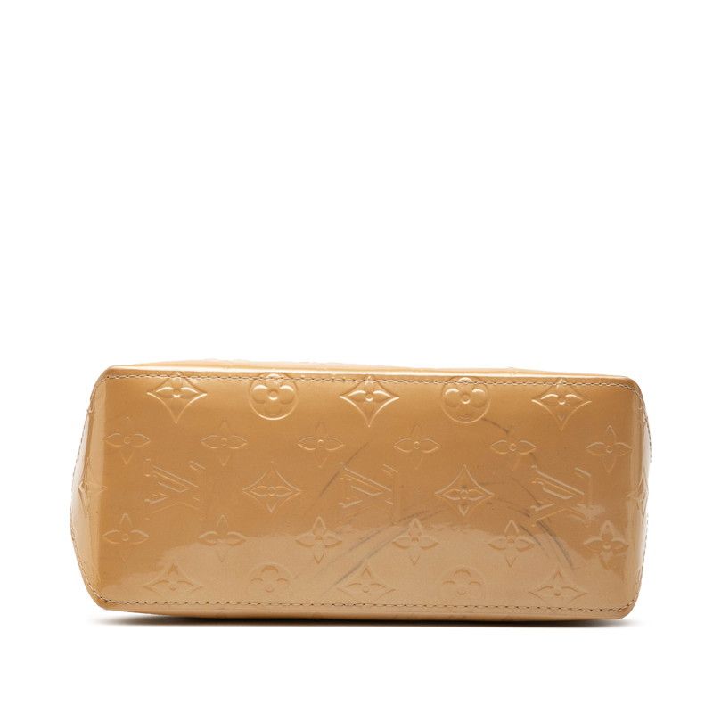 Louis Vuitton Monogram Vernis Reed PM Handbag Mini Tote Noisette Beige Patent — view 3